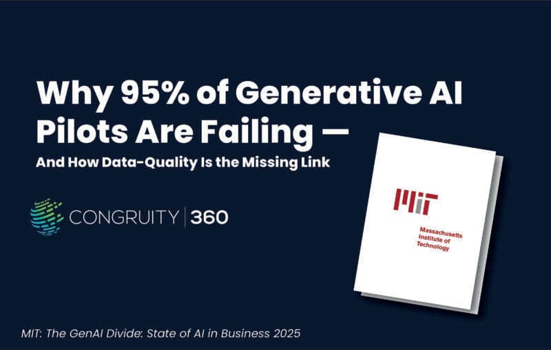 Why 95% of Generative AI Pilots Are Failing — And How Data-Quality Is the Missing Link