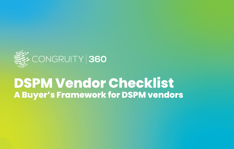 DSPM Vendor Checklist